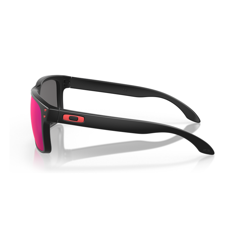 Oakley Holbrook OO9102 Nero Opaco / Ruby Iridium - vista laterale