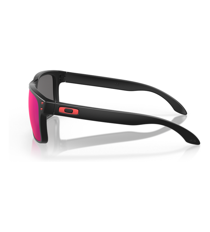 Oakley Holbrook OO9102 Nero Opaco / Ruby Iridium - vista laterale