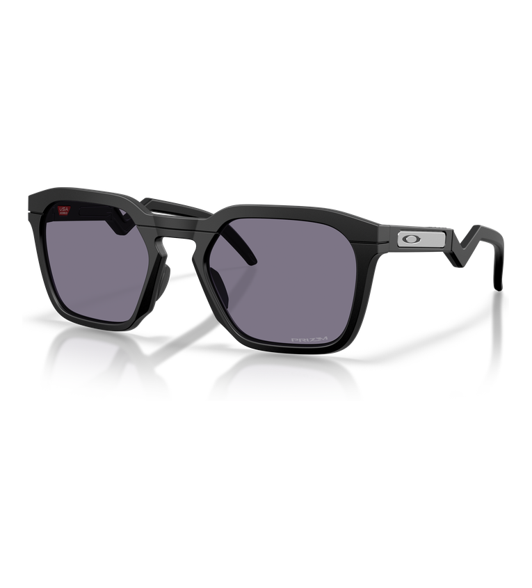 Oakley Hstn Sq OO9533 Nero Opaco // Prizm Grey - vista angolata