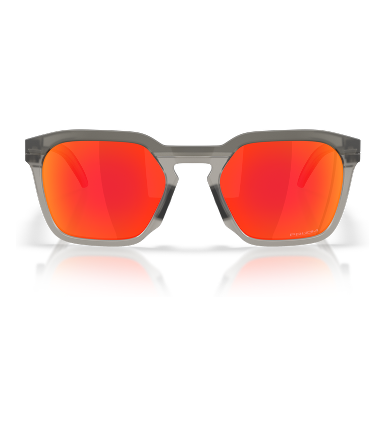 Oakley Hstn Sq OO9533 Grigio Fumo Opaco // Prizm Ruby - vista frontale