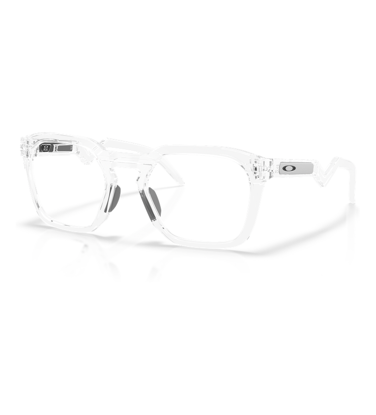 Oakley Hstn Sq Rx OX8208 Trasparente Lucido - vista angolata