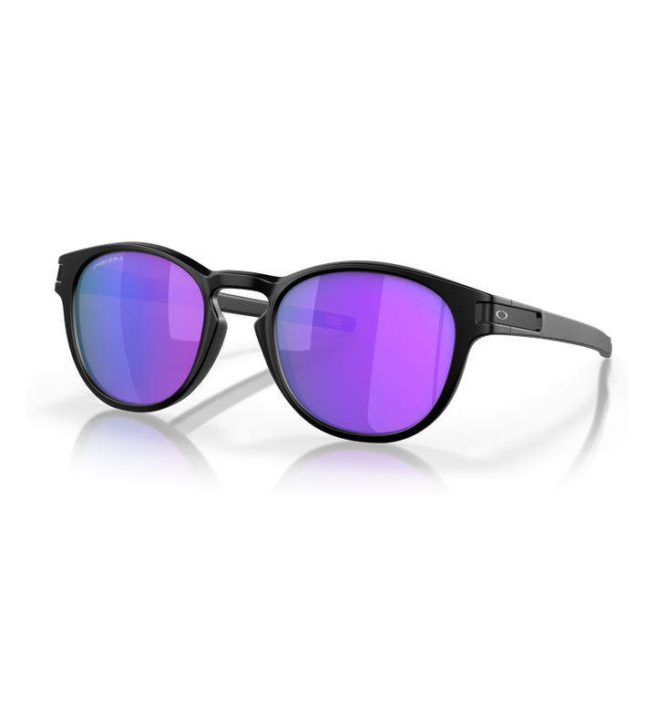 Oakley Latch OO9265 Nero Opaco / Prizm Violet - vista angolata