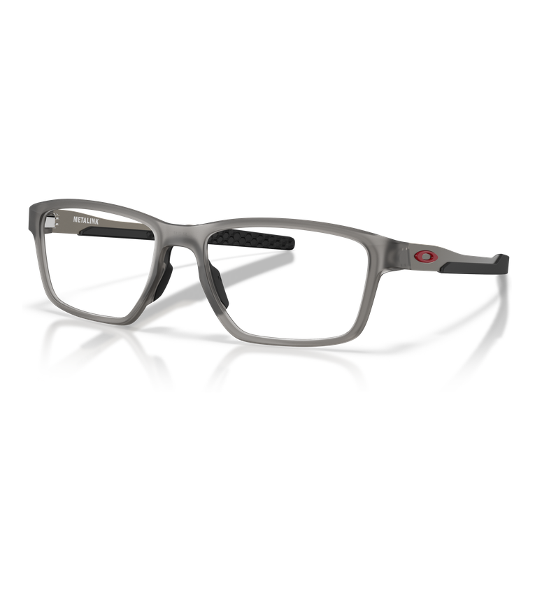 Oakley Metalink OX8153 Grigio Fumo Satinato - vista angolata
