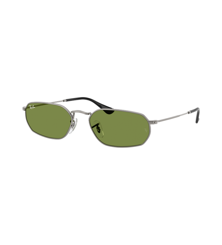 Ray-Ban Arista RB3947 occhiali da sole canna di fucile con lenti verde chiaro - vista 3/4