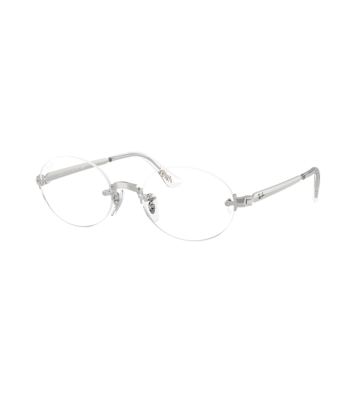 Ray-Ban RX3929V Optics occhiali da vista ovali argento - vista 3/4