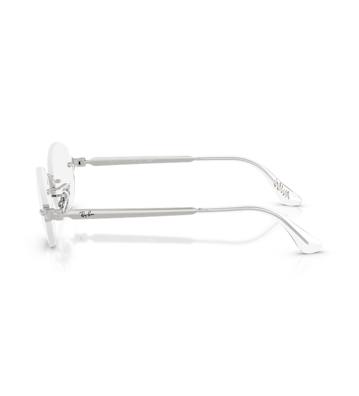 Ray-Ban RX3929V Optics occhiali da vista ovali argento - vista laterale