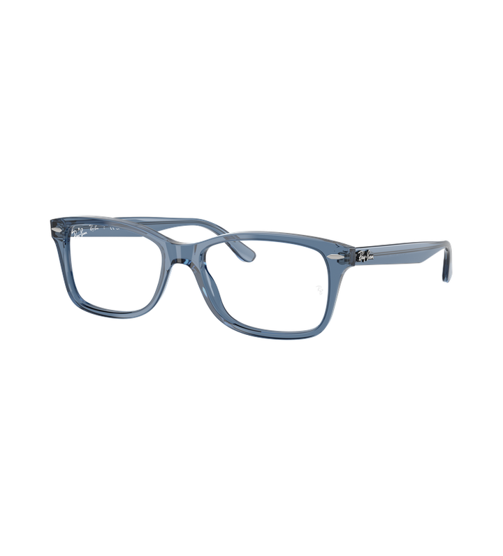 Ray-Ban RX5428 Optics occhiali da vista rettangolari blu trasparente - vista 3/4