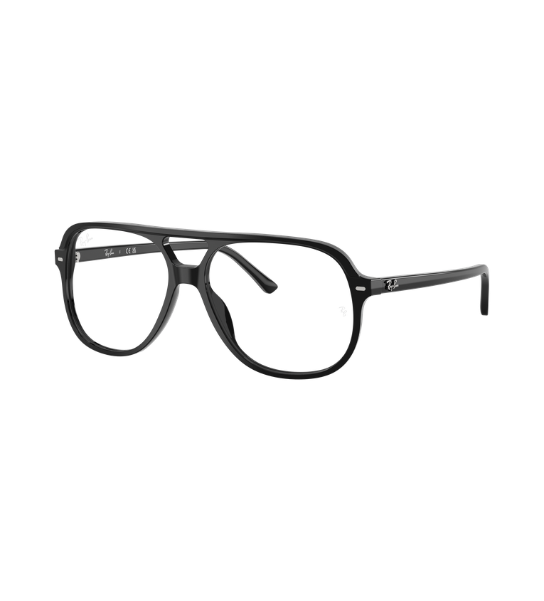 Ray-Ban RX5698 Optics occhiali da vista squadrati nero lucido - vista 3/4