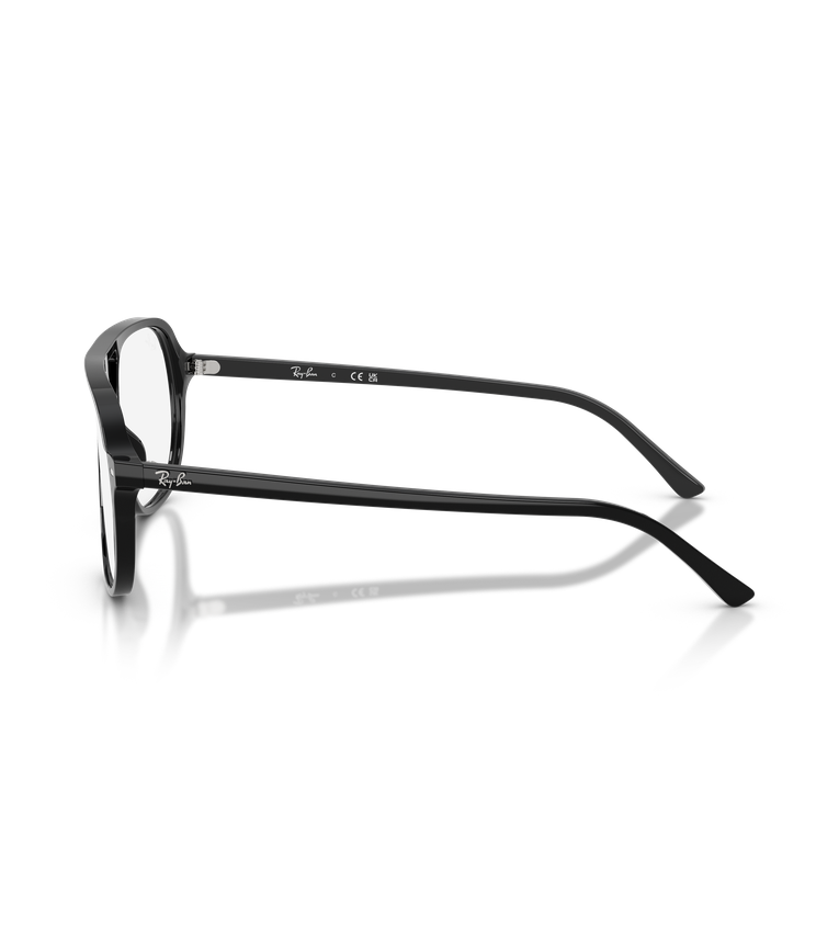 Ray-Ban RX5698 Optics occhiali da vista squadrati nero lucido - vista laterale