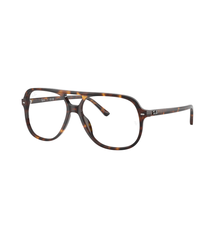 Ray-Ban RX5698 Optics occhiali da vista squadrati tartarugato lucido - vista 3/4