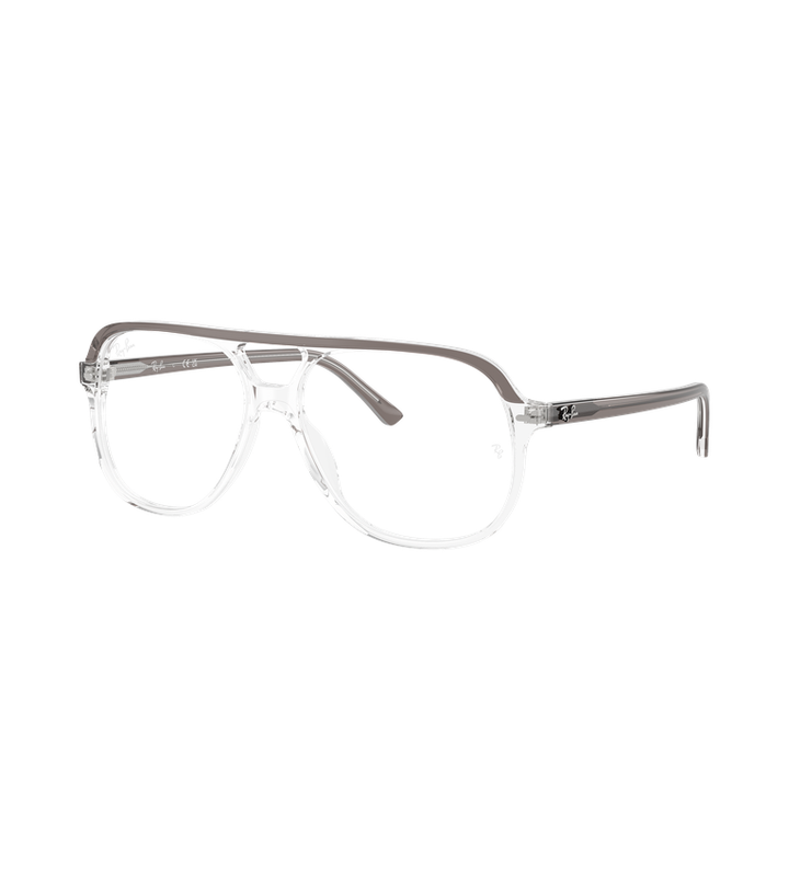 Ray-Ban RX5698 Optics occhiali da vista squadrati grigio su trasparente - vista 3/4