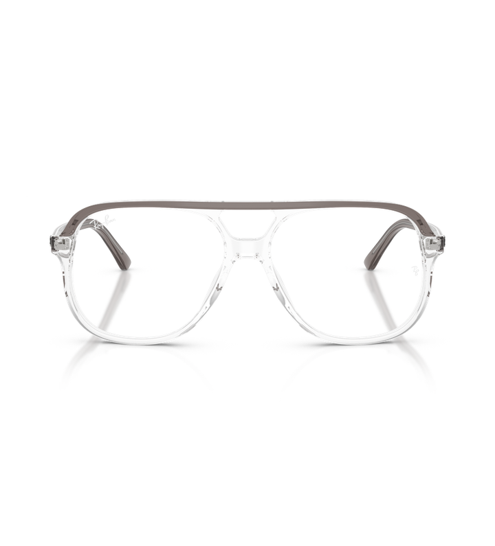 Ray-Ban RX5698 Optics occhiali da vista squadrati grigio su trasparente - vista frontale
