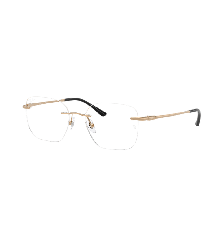 Ray-Ban RX8783D Optics occhiali da vista rettangolari oro - vista 3/4