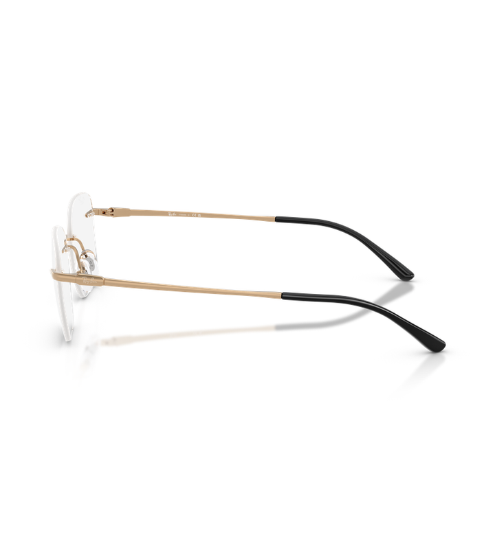 Ray-Ban RX8783D Optics occhiali da vista rettangolari oro - vista laterale