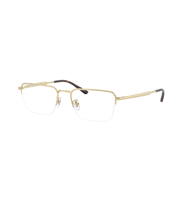 Ray-Ban RX8785D Optics occhiali da vista rettangolari oro - vista 3/4