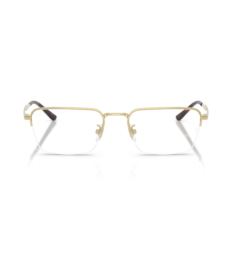 Ray-Ban RX8785D Optics occhiali da vista rettangolari oro - vista frontale