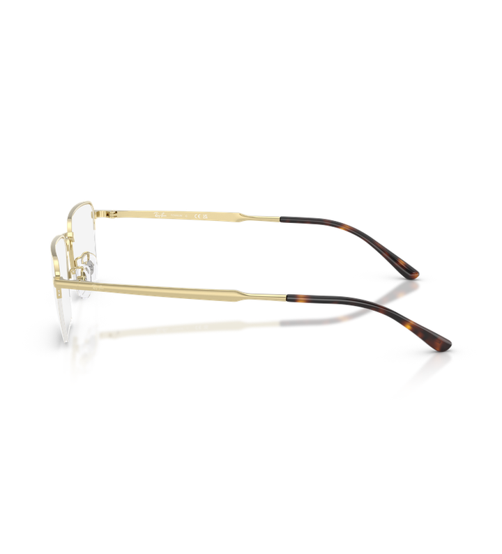 Ray-Ban RX8785D Optics occhiali da vista rettangolari oro - vista laterale