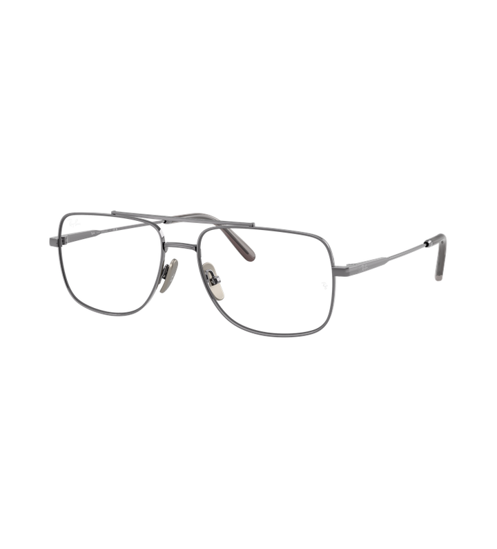 Ray-Ban William Titanium RX8797 occhiali da vista squadrati canna di fucile - vista 3/4