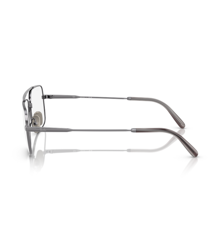 Ray-Ban William Titanium RX8797 occhiali da vista squadrati canna di fucile - vista laterale