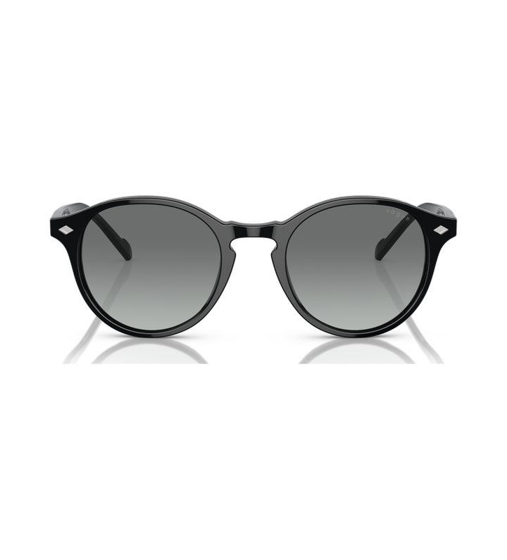 Vogue VO5327S Nero Lucido, lenti Grigio Sfumato - vista frontale