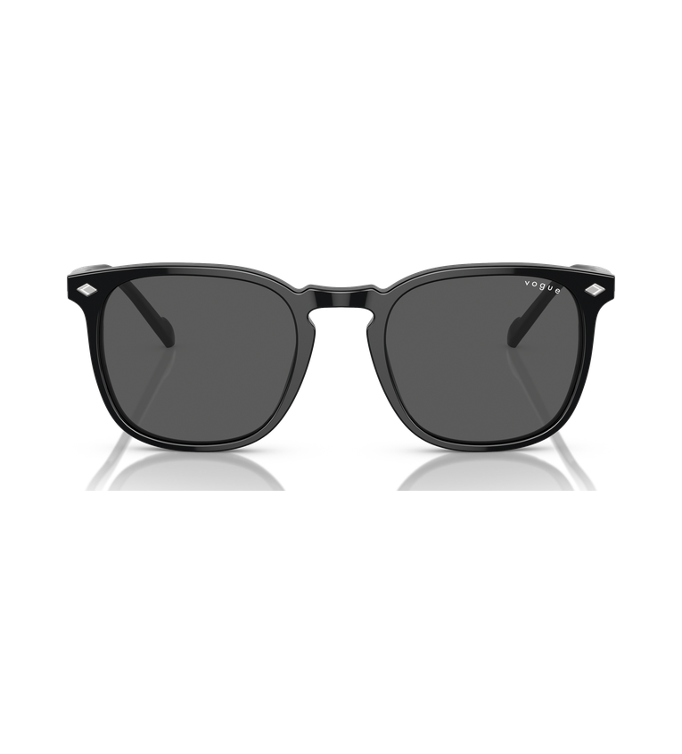 Vogue VO5328S Nero Lucido, lenti Grigio Scuro - vista frontale