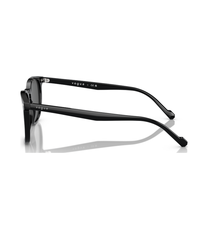 Vogue VO5328S Nero Lucido, lenti Grigio Scuro - vista laterale