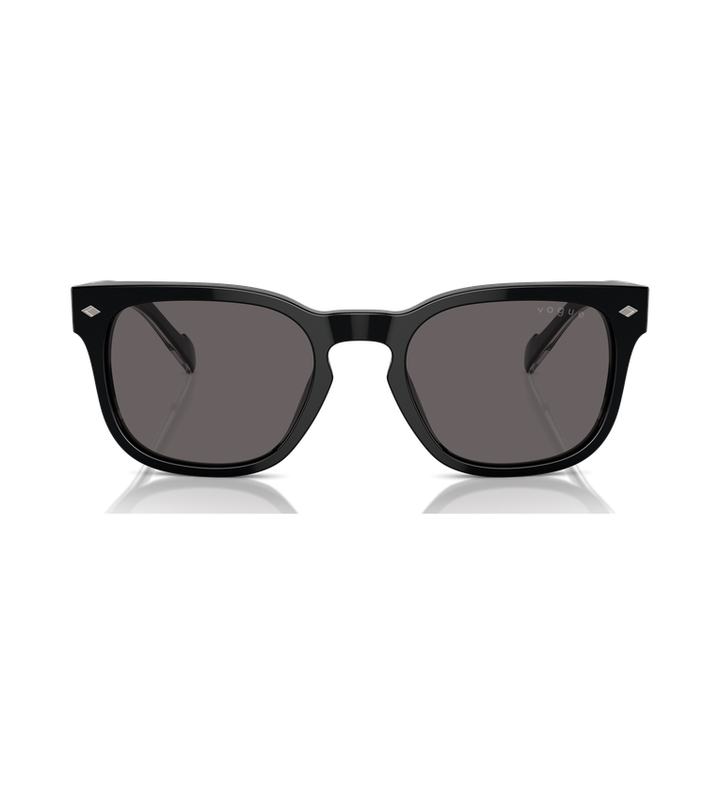 Vogue VO5571S Nero Lucido, lenti Grigio Scuro - vista frontale