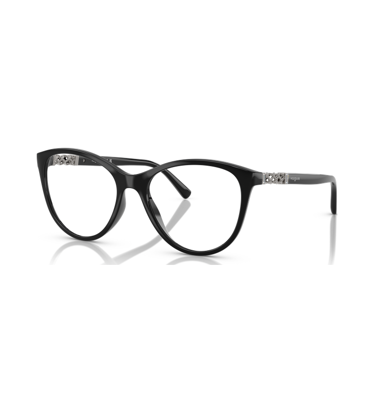 Vogue VO5631B Nero Lucido - vista angolata