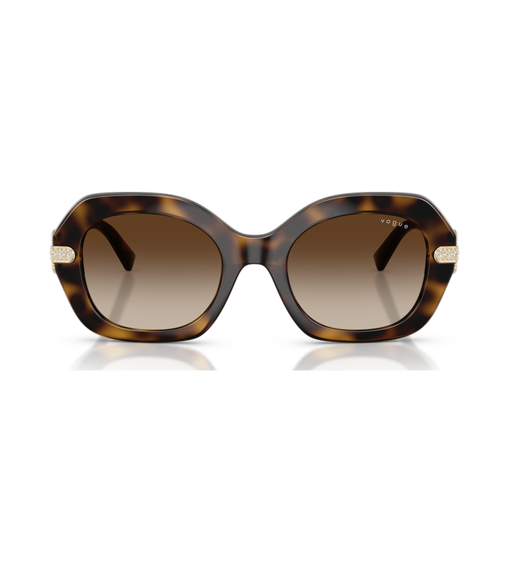 Vogue VO5706SB Tartarugato Scuro, lenti Marrone Sfumato - vista frontale