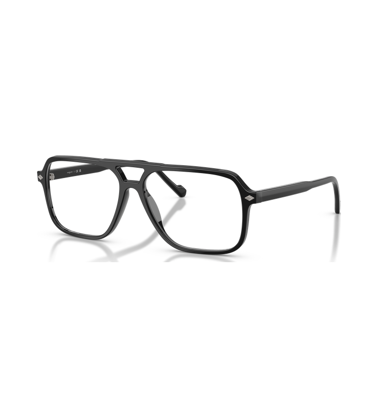 Vogue VO5709 Nero Lucido - vista angolata